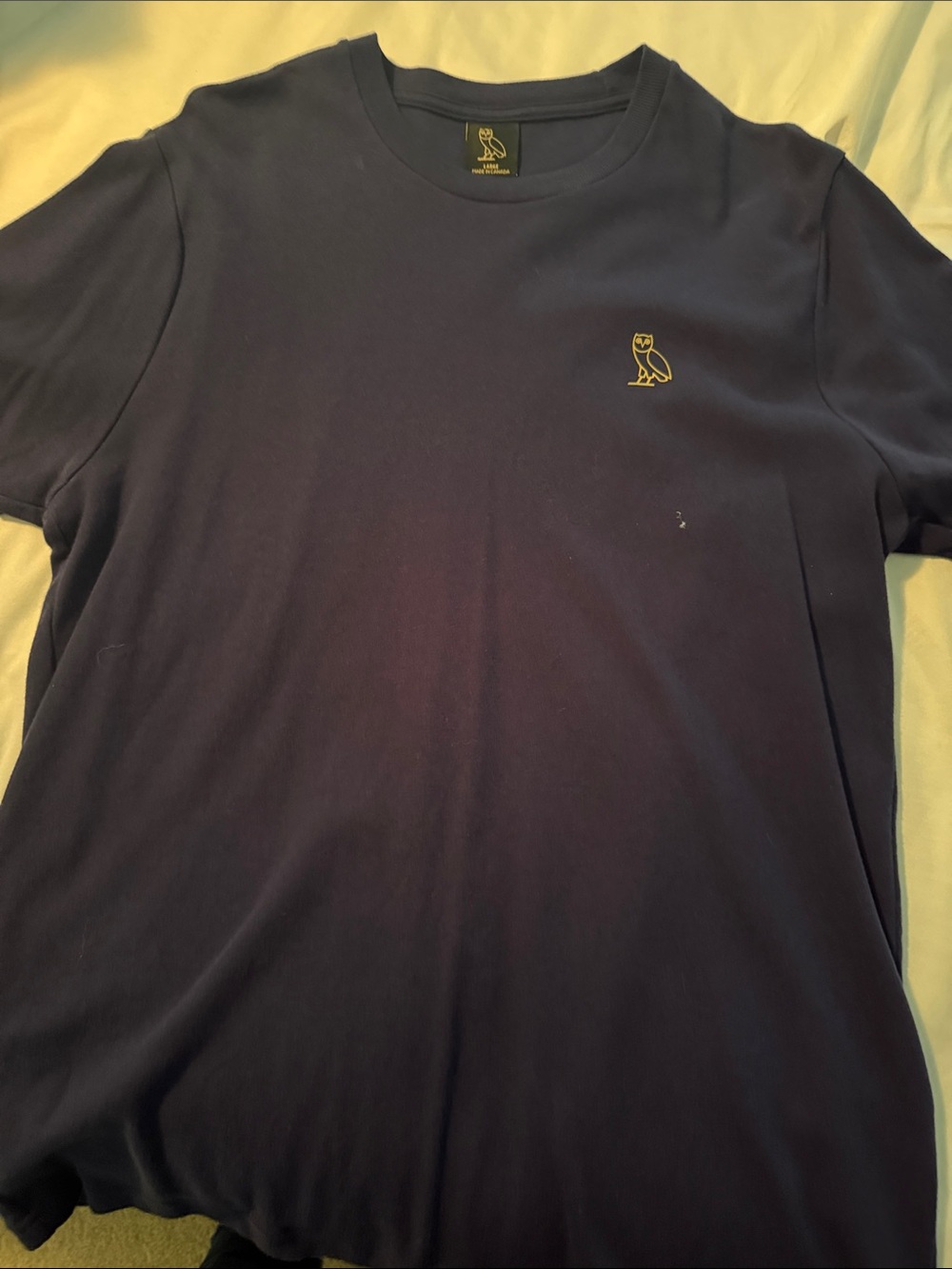 OVO -Short Sleeve Crewneck T-Shirt — Navy